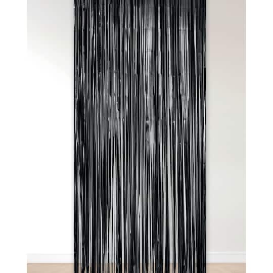Black Fringe Curtain by Celebrate It™